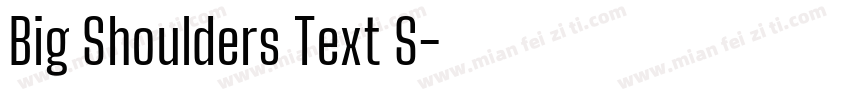 Big Shoulders Text S字体转换